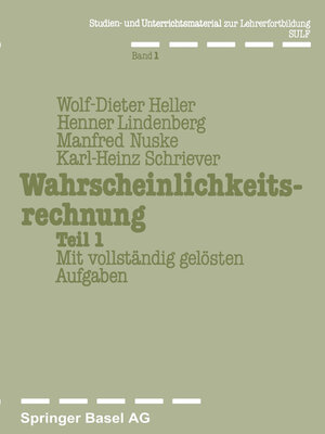 cover image of Wahrscheinlichkeitsrechnung Teil 1